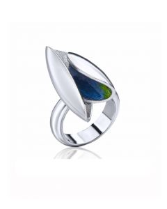 Daniel Vior zilveren Elitro ring met emaille, 716055-54