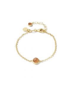 Casa Jewelry goud op zilveren Amalfi armband met maansteen 16 - 20 cm., TA.9070.00