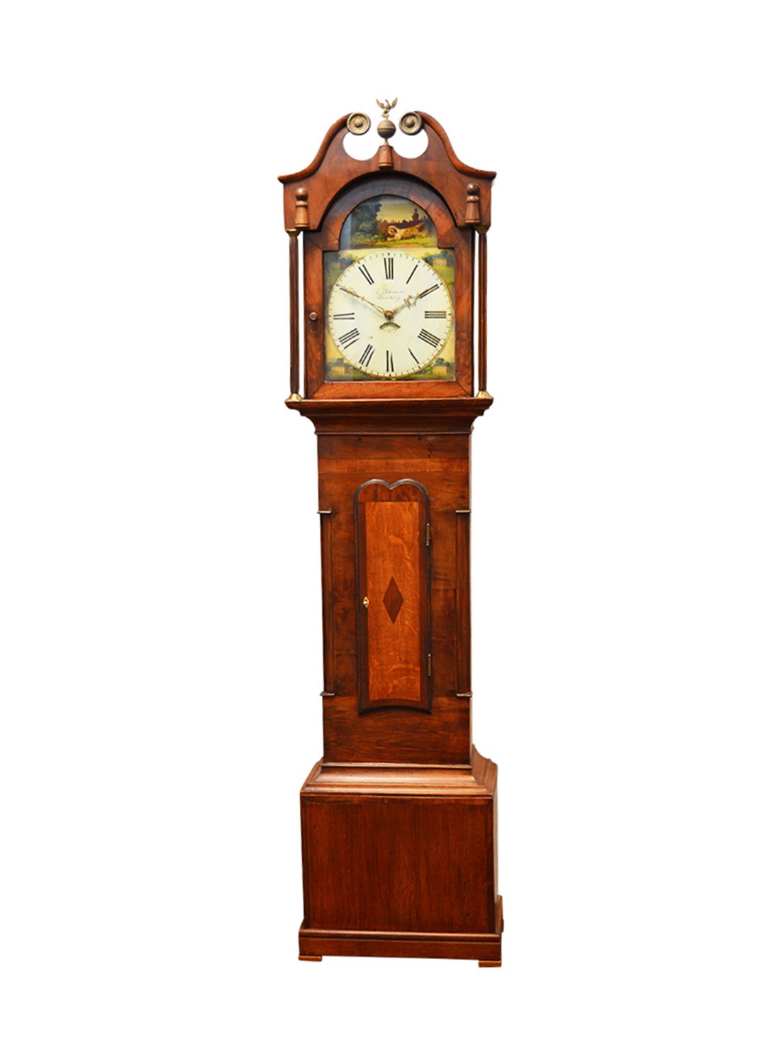 Supplement meesteres Groet Engelse mahonie houten staande klok kopen