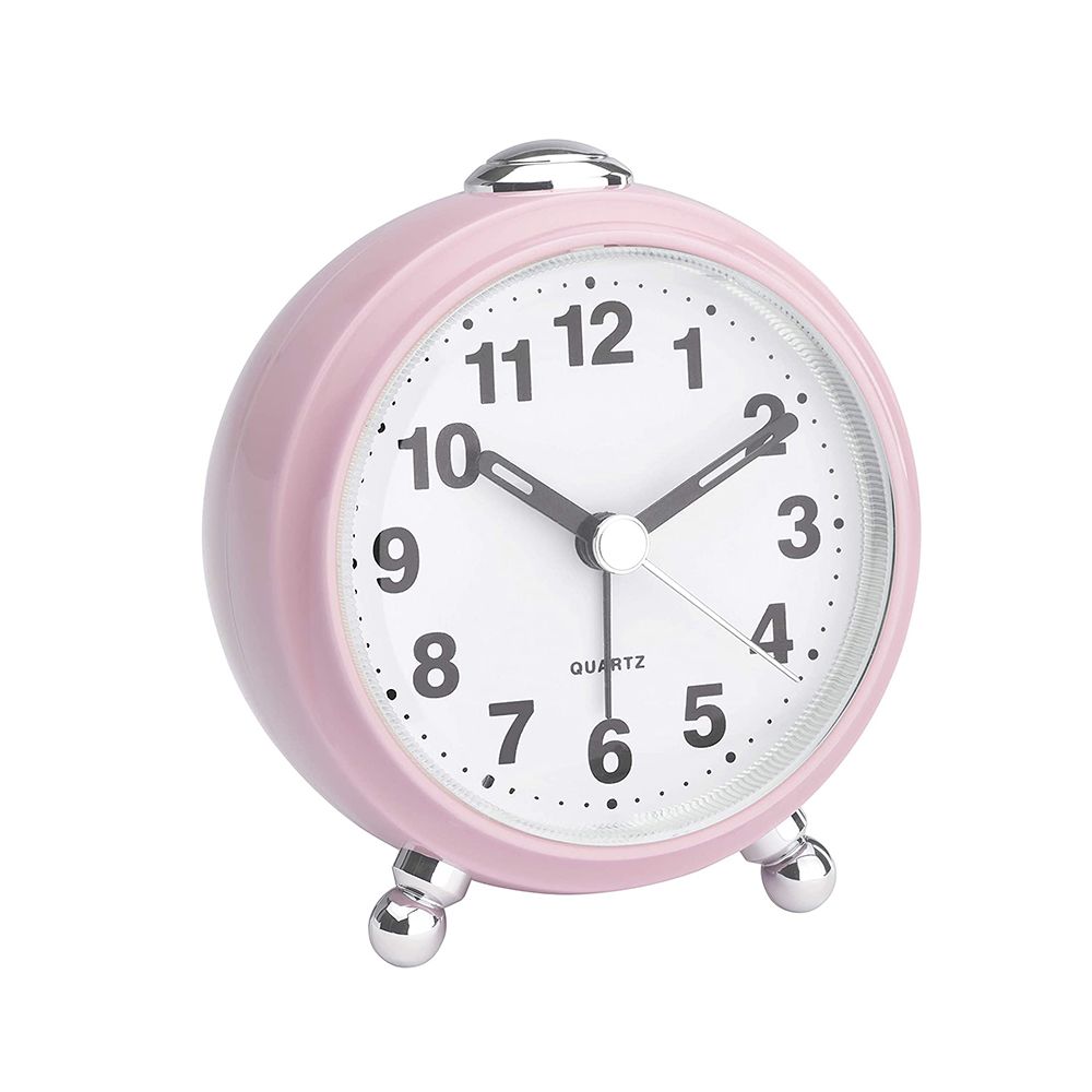 dubbellaag Dij rustig aan TFA roze kunststof wekker met quartz-uurwerk kopen