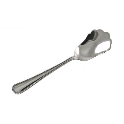 Zilveren suikerschep Parelrand 12,5 cm. Zilver