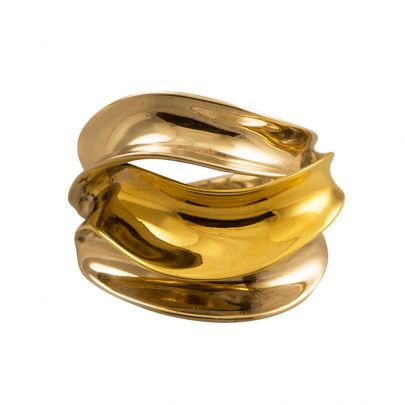 Engi zilveren/geelgouden ring , RAO-6453Awg Goud Zilver Engi Collections