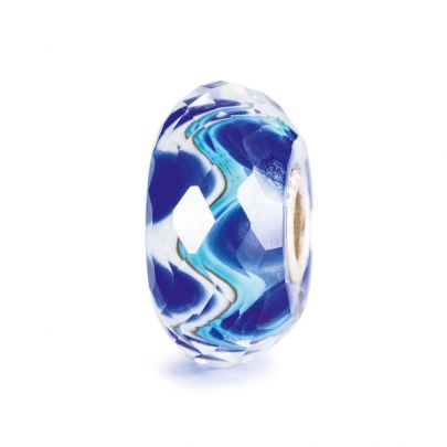 Trollbeads glasbedel Harmoniefacet, TGLBE-30002 Zilver Glas Trollbeads