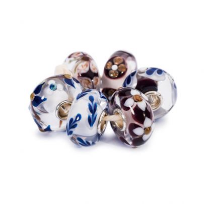 Trollbeads zilveren Zomer koelte set, 64613 Zilver Glas Trollbeads