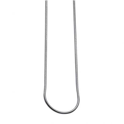 Zinzi zilveren slangen collier 45 cm., ZISL45 Zilver Zinzi