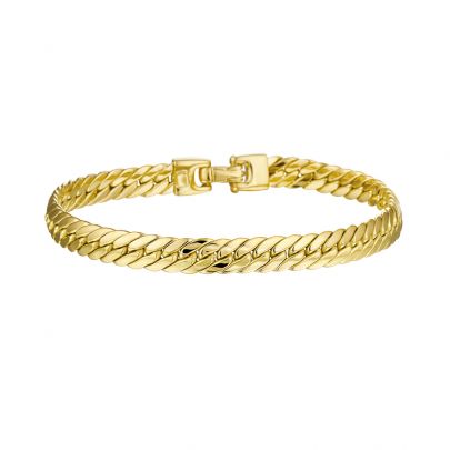 Rikkoert geelgouden gourmet armband 19 cm. Goud Rikkoert Huiscollectie