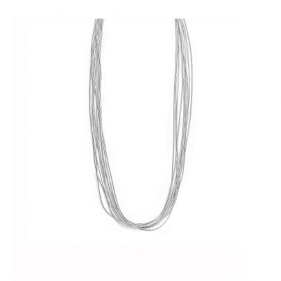 Casa Jewerly 20-snoers zilveren Spaghetti ketting 45 cm. Zilver Casa Jewelry