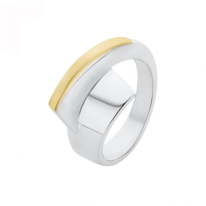 NOL zilveren ring met geelgouden inleg, AG13189.9 Goud Zilver Nol Coopmans