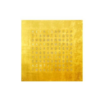 QLOCKTWO 180 CREATOR GOLD, Q180NLGD Hout Acryl QLOCKTWO