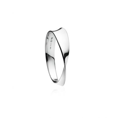 Georg Jensen zilveren Mobius bangle, 20000523 Zilver Georg Jensen