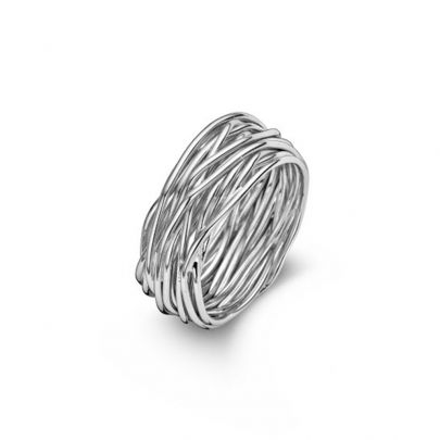 Casa Jewelry zilveren Wikkel ring, TR.0450.56 Zilver Casa Jewelry