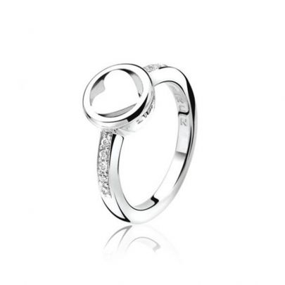 Zinzi zilveren All you need is love ring ring met hartje en zirkonia, LOVER1-56 Zilver Zinzi