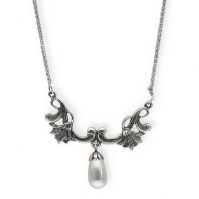 Timeless Classics by GL zilveren ketting witte parel 42 cm., 65138 Zilver Timeless Classics by GL