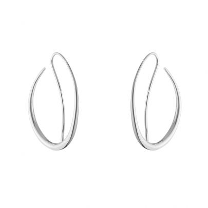 Georg Jensen zilveren Offspring oorhangers 36 mm., 10012755 Zilver Georg Jensen