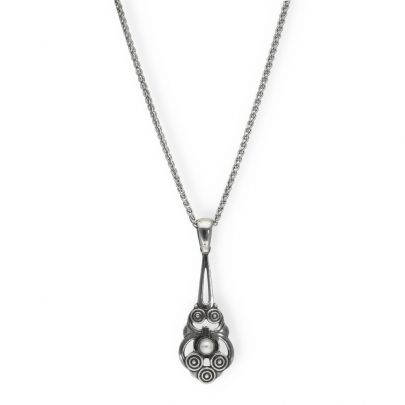 Timeless Classics by GL zilveren ketting met parel 42 cm., 25138 Zilver Timeless Classics by GL