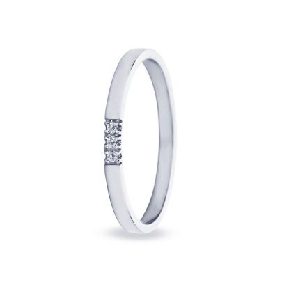 Miss Spring witgouden ring met diamant, MSR540-3WG Goud Miss Spring