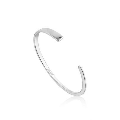 Ania Haie zilveren Geometry Flat Cuff bangle, B005-01H Zilver Ania Haie