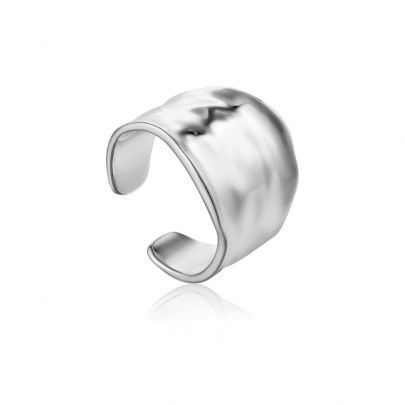 Ania Haie zilveren Cursh Wide Adjustable ring, R017-03H Zilver Ania Haie