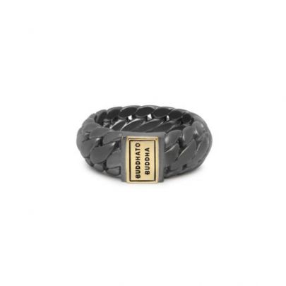 Buddha to Buddha Ben Small Black Rhodium Gold ring, 542BRG-18 Goud Zilver Buddha to Buddha