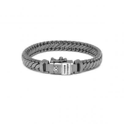 Buddha to Buddha zilveren Ben XS Black Rhodium Shine Silver armband 19 cm., J070BRS E Zilver Buddha to Buddha