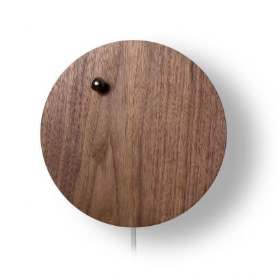 Story Walnut magnetische klok, ST-W Chroom Hout Flyte