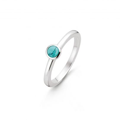 Ti Sento zilveren ring met turquoise, 1868TQ/54 Zilver Ti Sento