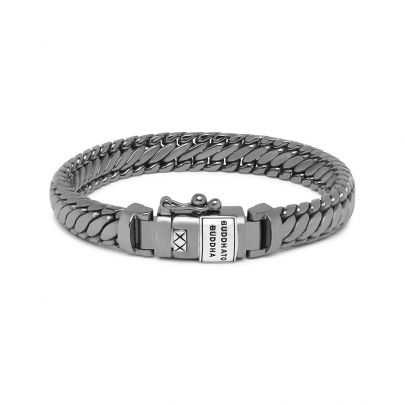 Buddha to Buddha Ben XS Black Rhodium Shine Silver armband 19 cm., J070BR SS E Zilver Buddha to Buddha