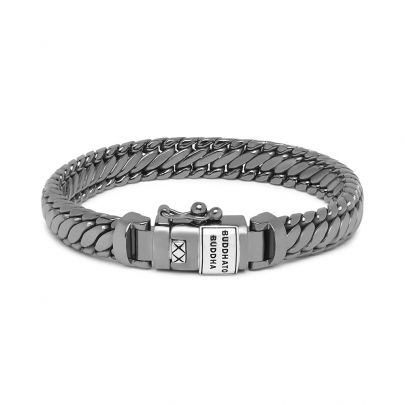 Buddha to Buddha Ben XS Black Rhodium Shine Silver armband 21 cm., J070BR SS F Zilver Buddha to Buddha