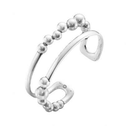 Georg Jensen zilveren Moonlight Grapes bangle M, 20000659 Zilver Georg Jensen