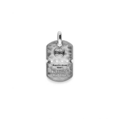 Buddha to Buddha zilveren Army Tag hanger, 667 one Zilver Buddha to Buddha