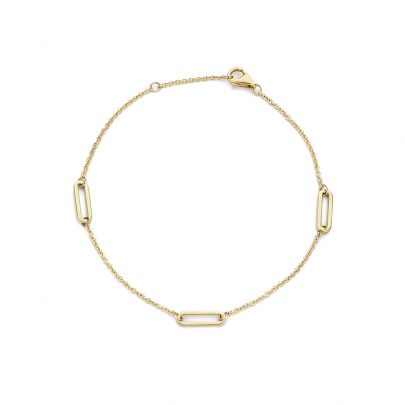 Blush geelgouden armband met Closed Forever schakels 19 cm., 2179YGO Goud Blush