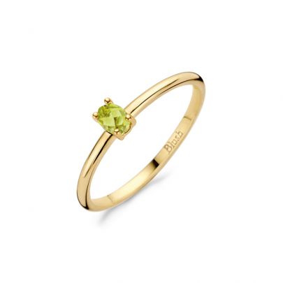 Blush geelgouden ring met peridot, 1204YGP/54 Goud Blush