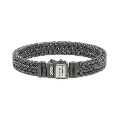 Buddha to Buddha Julius Black Rhodium armband 20 cm., 192BRS E+ Zilver Buddha to Buddha