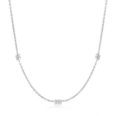 Ania Haie zilveren Smooth Twist Chain ketting 40 - 45 cm., N038-02H Zilver Ania Haie