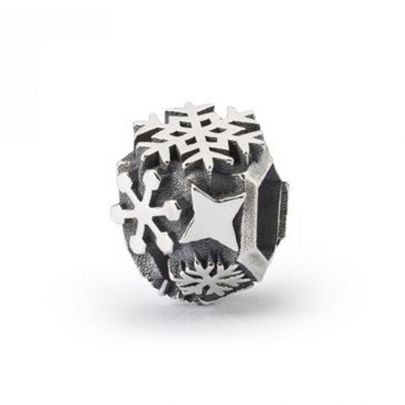 Trollbeads zilveren bedel Sneeuwvlokken, TAGBE-20255 Zilver Trollbeads