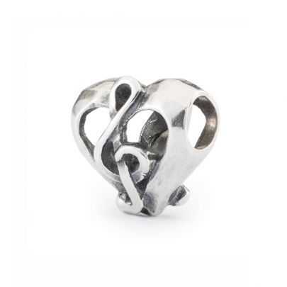 Trollbeads zilveren bedel Liefdeslied, TAGBE-10267 Zilver Trollbeads