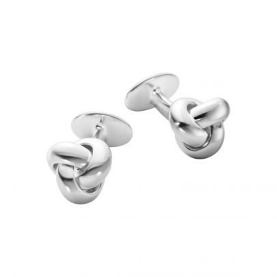 Georg Jensen zilveren Knot manchetknopen, 10017110 Zilver Georg Jensen