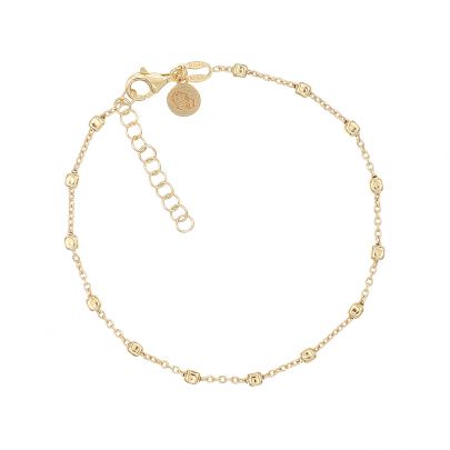 Casa Jewelry goud op zilveren Peppi armband met blokjes 17 - 20 cm., TA.0044.00 Verguld zilver Casa Jewelry