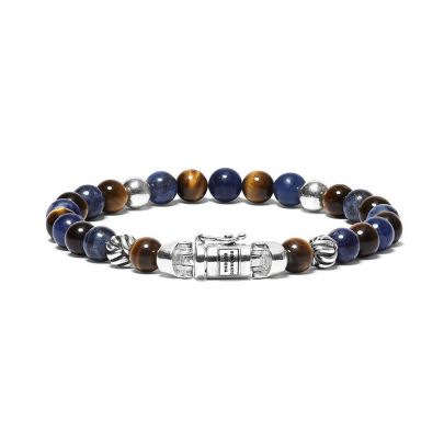 Buddha to Buddha Spirit Bead Mix armband 19 cm., 189MS E Zilver Buddha to Buddha