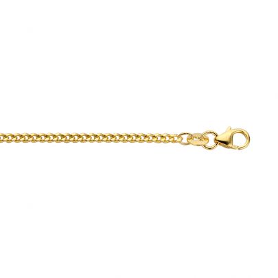 Fjory geelgouden/zilveren gourmet schakelketting 60 cm., 40-G01,260 Goud Zilver Fjory