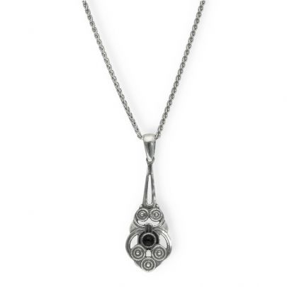 Timeless Classics by GL zilveren ketting met onyx 42 cm., 25139 Zilver Timeless Classics by GL