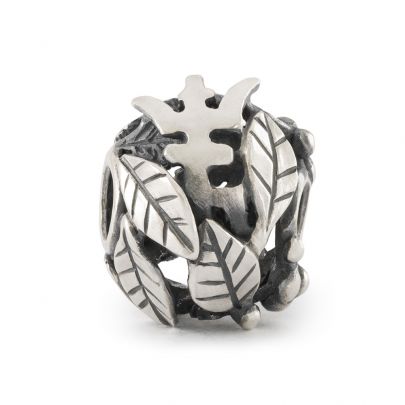 Trollbeads zilveren bedel Bladeren van een lang leven, TAGBE-60012 Zilver Trollbeads