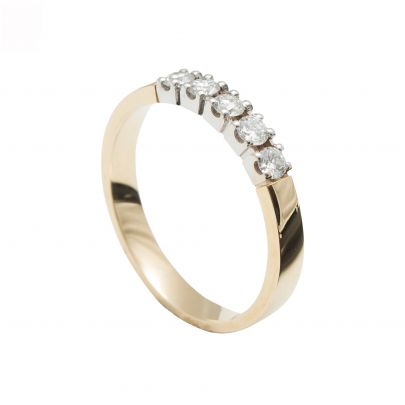 R&C geelgouden Carole ring met diamant, RIN1707-5 Goud RC