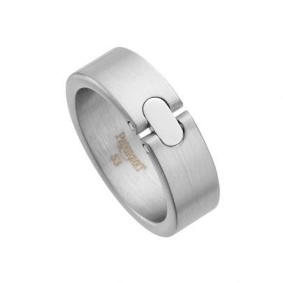 Pequignet bicolor stalen/gouden Moorea ring, 31203/61 Goud Edelstaal Pequignet