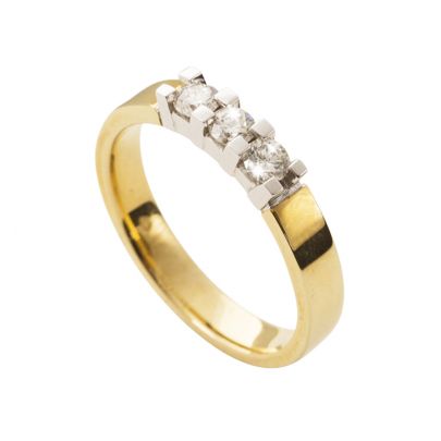 Rikkoert geelgouden memoire ring Goud Rikkoert Huiscollectie