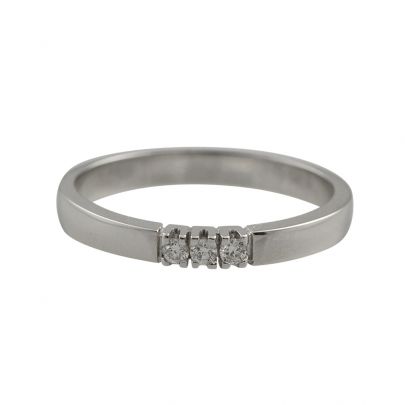 R&C witgouden Carole ring met diamant, RIN1707-3 Goud RC