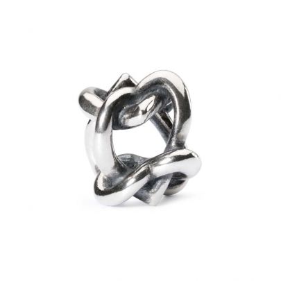 Trollbeads zilveren bedel Hart voor jou, TAGBE-20063 Zilver Trollbeads