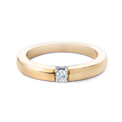 R&C geelgouden Carole ring met diamant, RIN1705-1 Goud RC