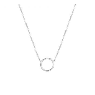 Rikkoert zilveren anker ketting met cirkel 41 - 46 cm. Zilver Rikkoert Huiscollectie