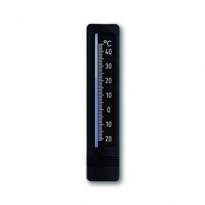 TFA zwarte kunststof thermometer